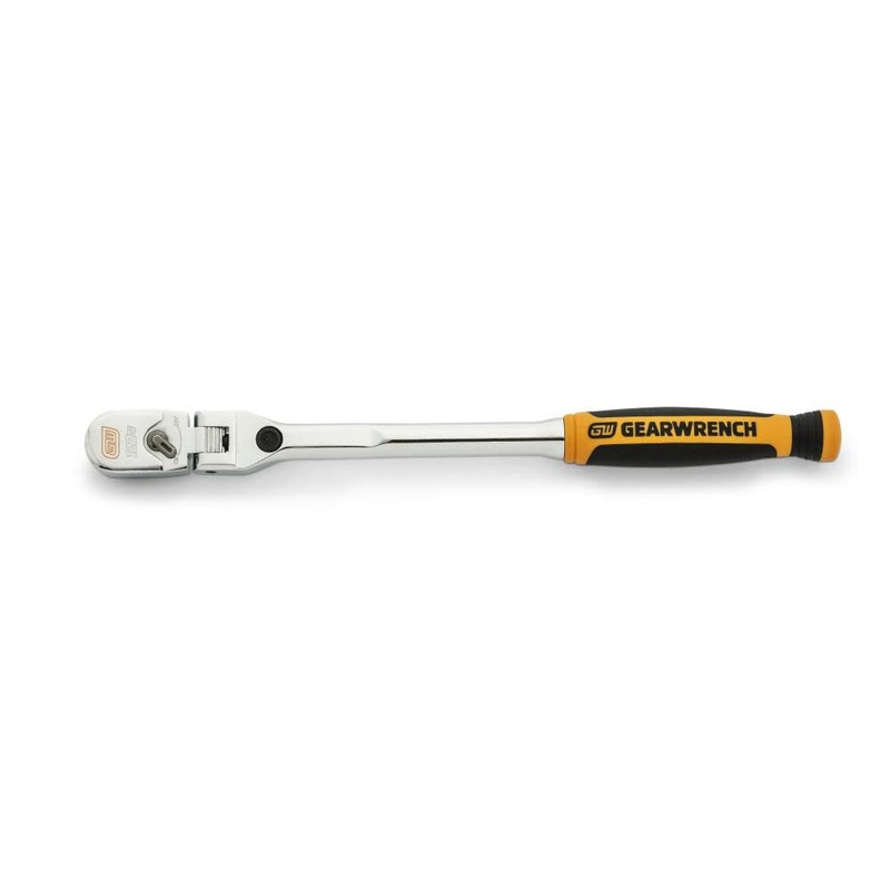 GEARWRENCH 1/4 Drive 120XP Locking Flex Head Ratchet with Cushion Grip – 81055