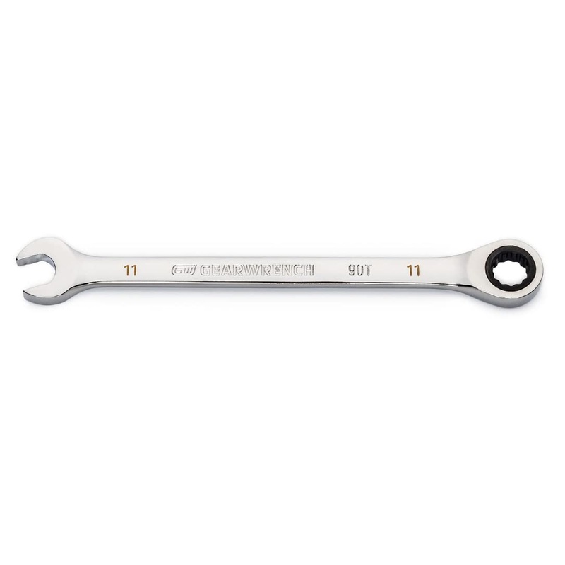 GEARWRENCH 11mm 4 Degree Swing Arch 12 Point Ratcheting Combination Wrench – 86911