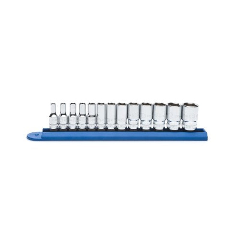 GEARWRENCH 13 Pc. 1/4 Drive 6 Pt. Mid-Length Socket Set, Metric – 80304S