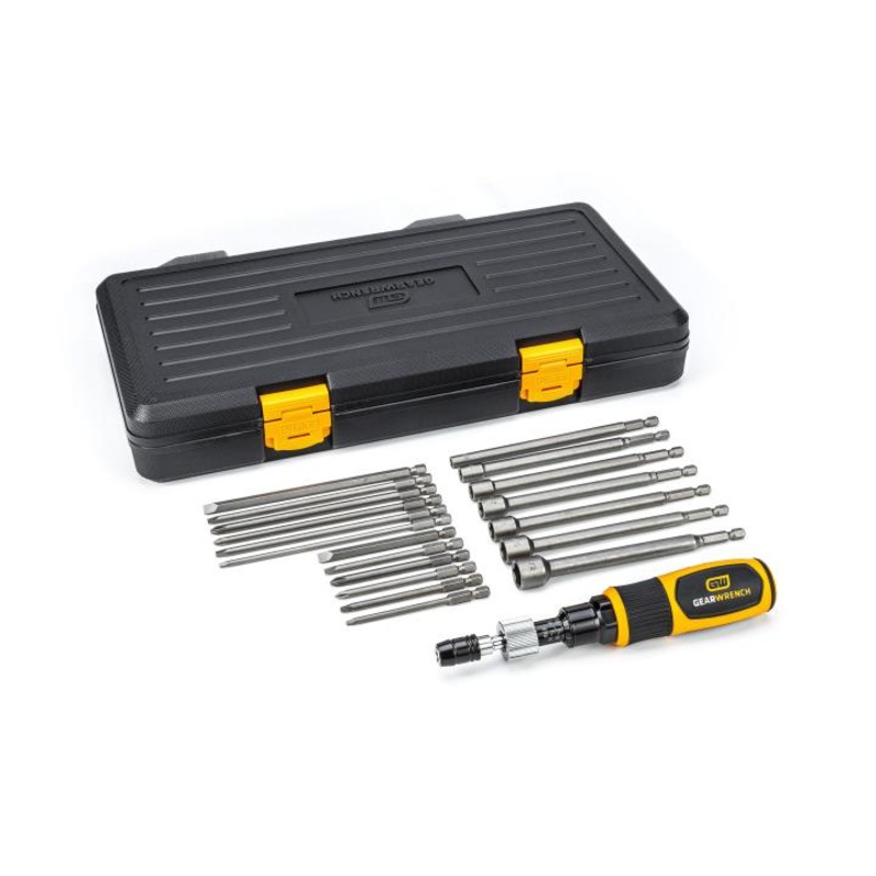 GEARWRENCH 20 Pc. 1/4 Drive Torque Screwdriver Set 10-50 In/lbs. – 89620