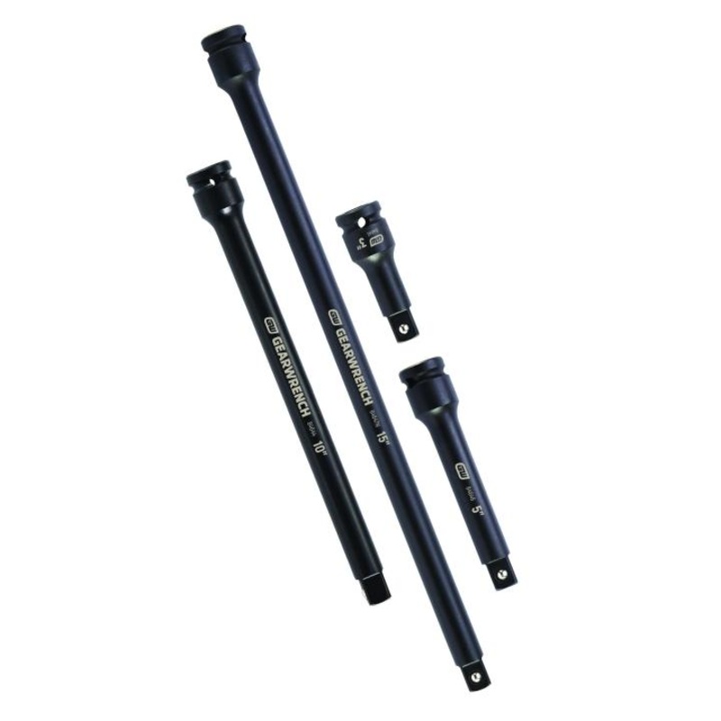 GEARWRENCH 4 Pc. 1/2 Drive Impact Extension Set 3, 5, 10 & 15