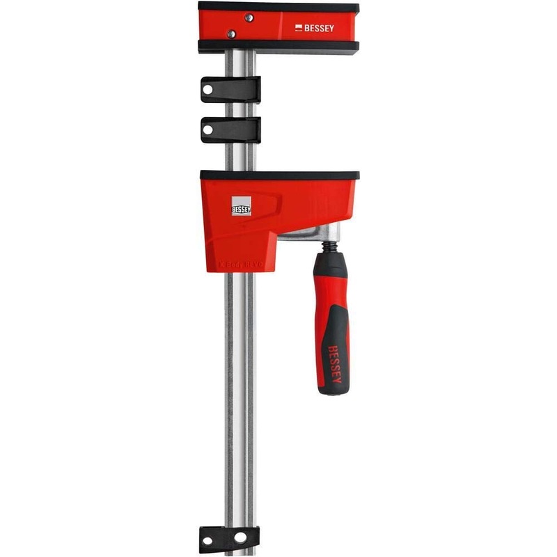 BESSEY K Body Revo 24 Inch Steel Ergonomic Parallel Bar Accessory Tool Clamp Kit with 2 Handles for Woodworking, Cabinetry, and Case Work, KRE3524