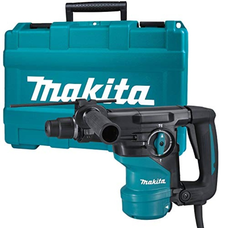 Makita (HR3001CK) Rotary Hammer 1 3/16” accepts SDS-PLUS bits L-Shape