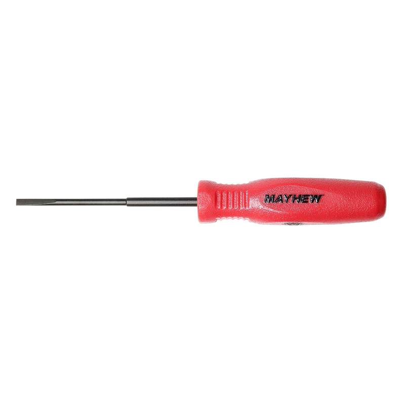 Mayhew Tools 31301 Micro Screwdriver, 5/64 x 2, Red Slotted 5/64 x 2