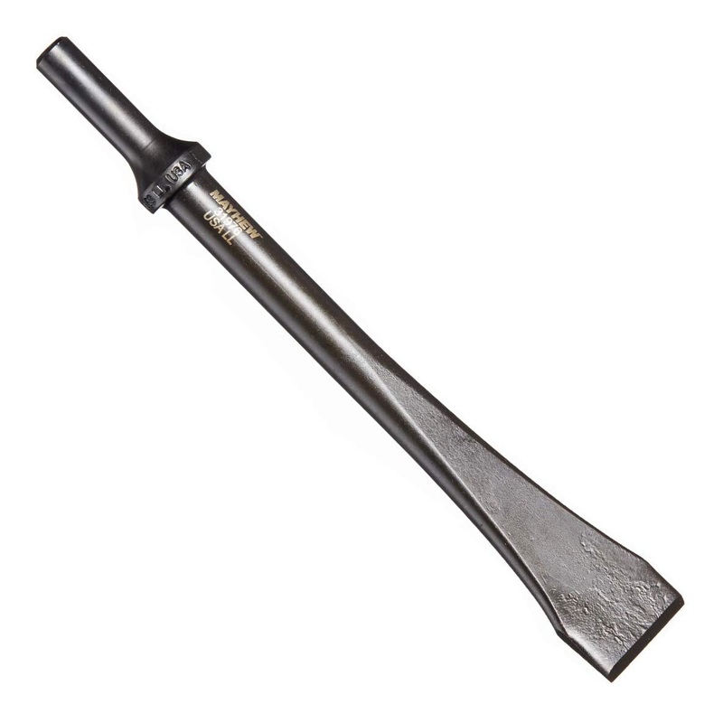 Mayhew Tools 31976 Pneumatic Scraper, 1-1/8 x 8, Black Oxide Finish