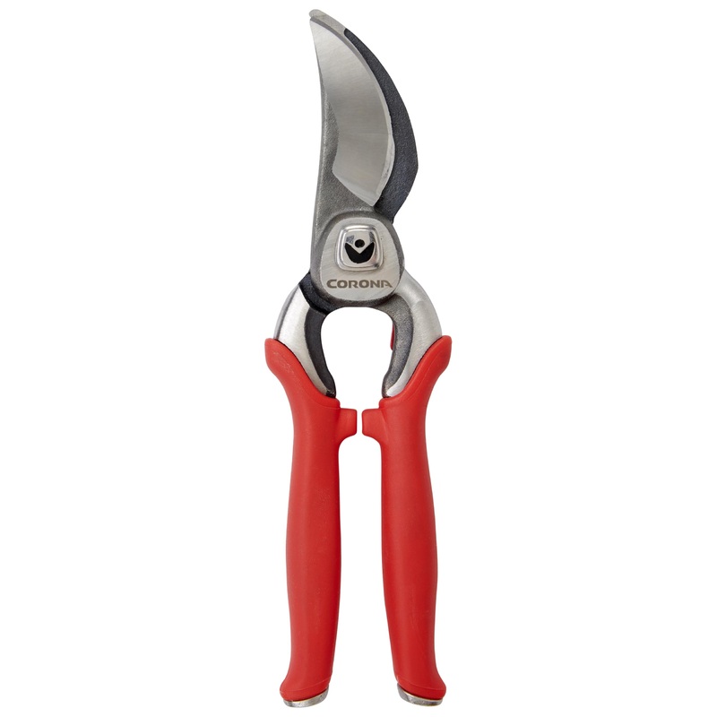 Corona BP 7100D Forged Steel DualCUT Bypass Hand Pruner – 1 inch Cut Capacity Stem and Branch Garden Shears, Red 1 in Bypass Hand Pruner