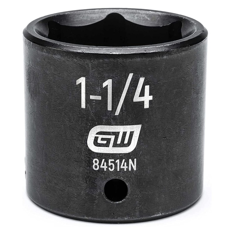 GEARWRENCH 1/2 Drive 6 Pt. Standard Impact Socket, 1-1/4 – 84514N