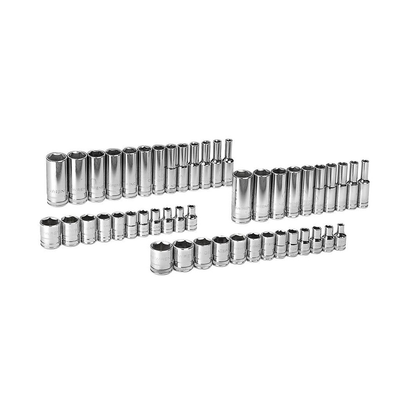 GEARWRENCH 47 Pc. 1/4 Drive 6 Pt. Socket Set, Standard & Deep, SAE/Metric – 80314D 1/4 47-piece kit