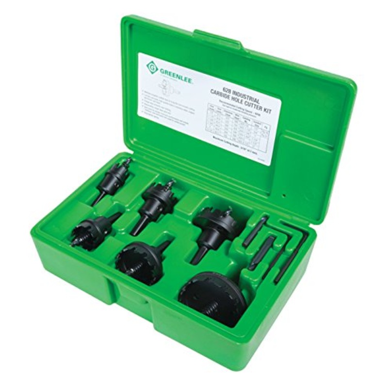 Greenlee 628 Carbide Cutter Set, 6 Piece Set