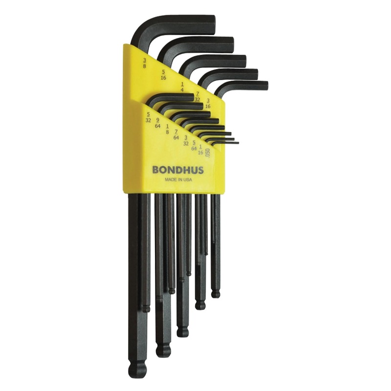 Bondhus 10937 Set of 13 Balldriver L-Wrenches, Sizes .050-3/8-Inch One Size Classic