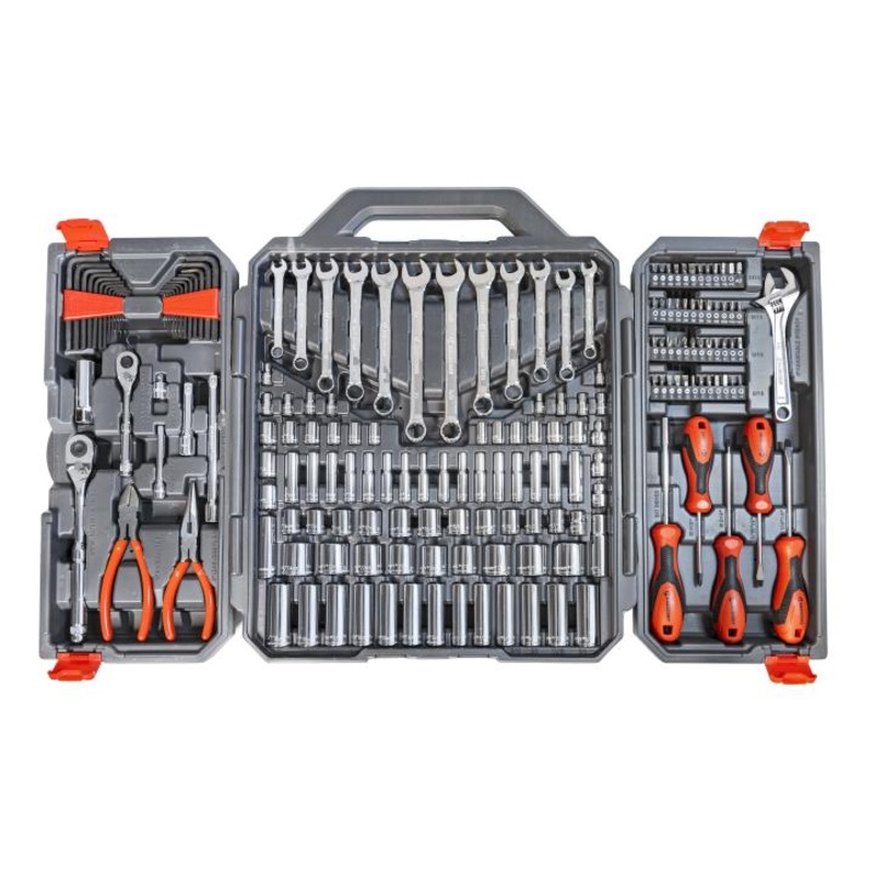 Crescent 180-Piece 1/4 and 3/8 Drive 6-Point SAE/Metric Professional Tool Set