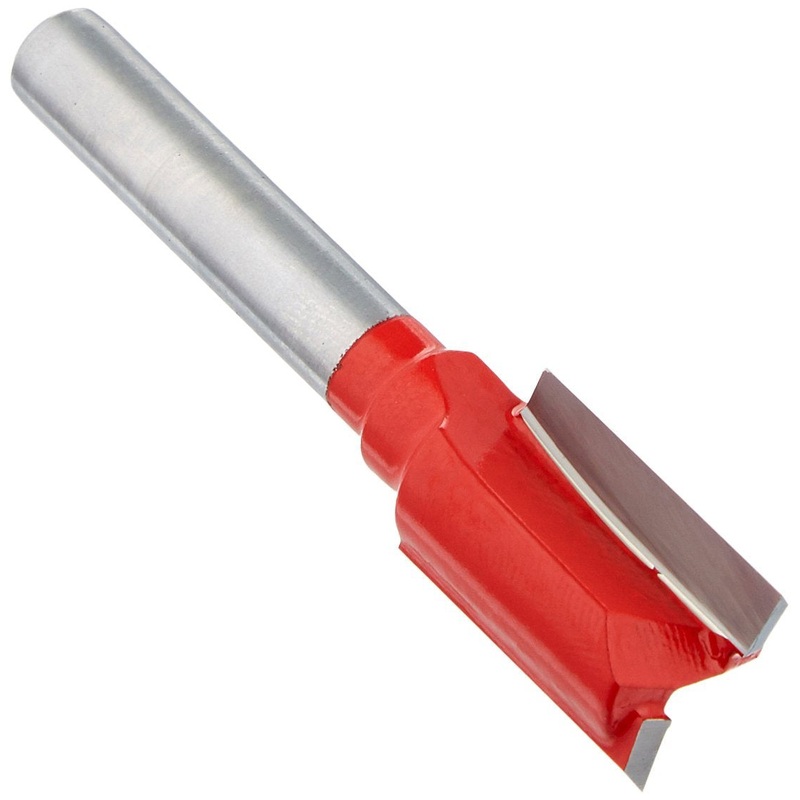 Freud 04-130: 1/2 (dia.) Double Flute Straight Bit with 1/4 shank, 2-1/4 overall length