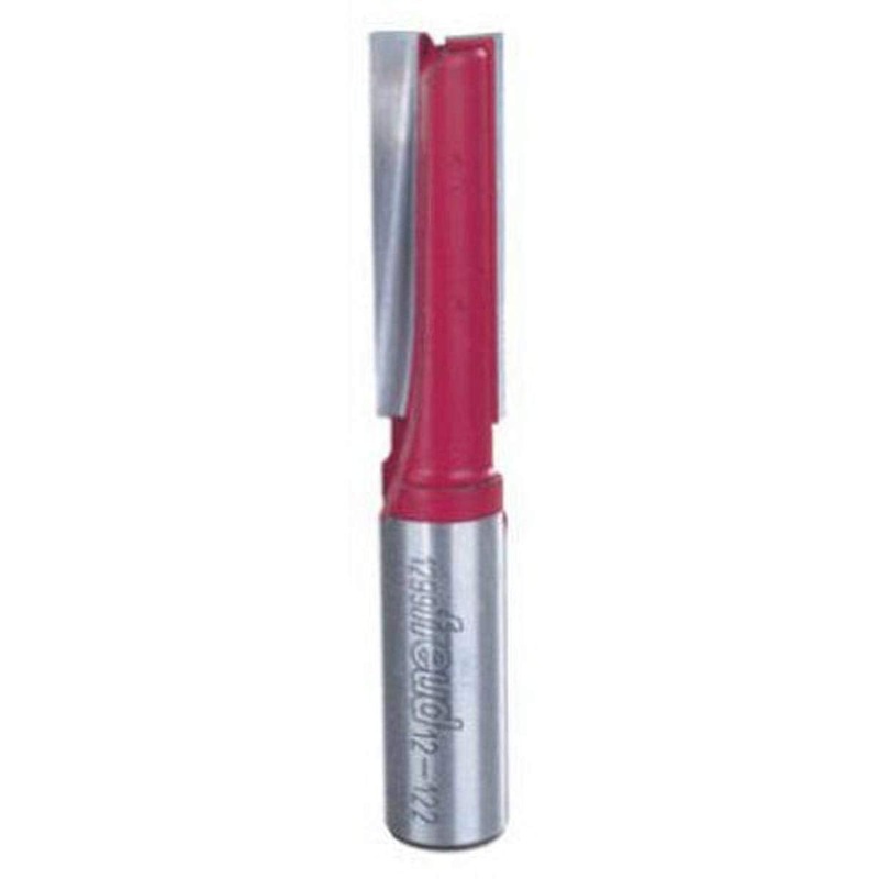 Freud 12-122: 1/2 (dia.) Double Flute Straight Bit with 1/2 shank, 3-1/8 overall length One Size 1/2-Inch Diameter by 1-1/2-InchDouble Flute Straight Router Bit