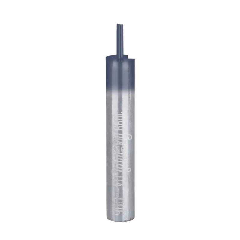 Freud Double Flute Straight Bit with Tico Hi-Density Carbide and Black I.C.E Coating – 2 Cutters, 24000 RPM, 1/4 Height, 1/16 Diameter, 1-5/8 Length, 1/4 Shank – 04-096