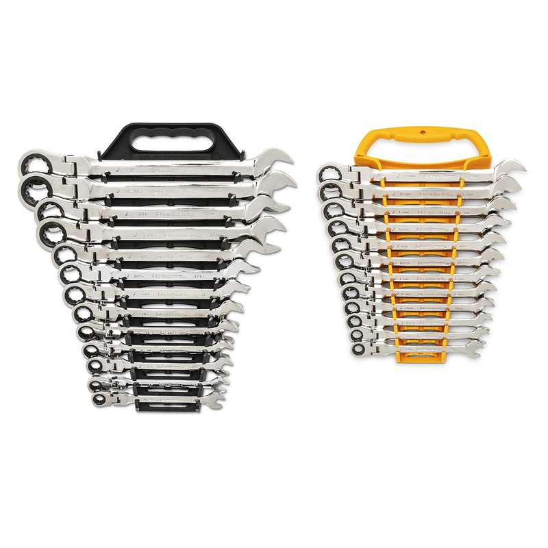 GEARWRENCH 25-Pc. Flex Combination Ratcheting Wrench Set, SAE/MM – 86730