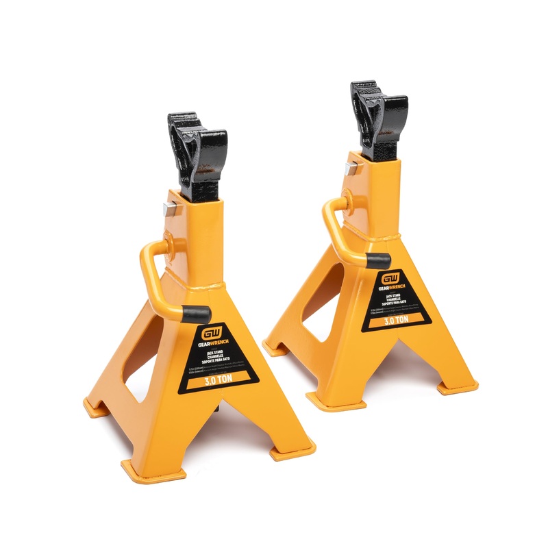GEARWRENCH 3 Ton Ratcheting Jack Stands – Pack of 2 | GWJS3T