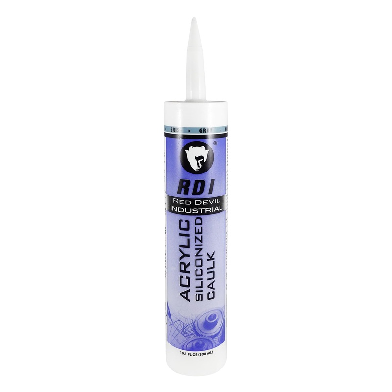 Red Devil 08465I RD Pro Construction Grade Siliconized Acrylic Sealant, 10.1 oz., Gray (Pack of 1)