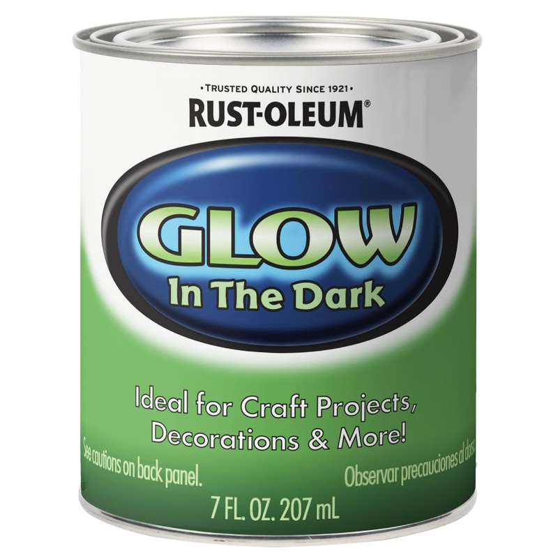 Rust-Oleum 214945 Glow in The Dark Brush On Paint, Half Pint, Green, 7 Fl Oz (Pack of 1)