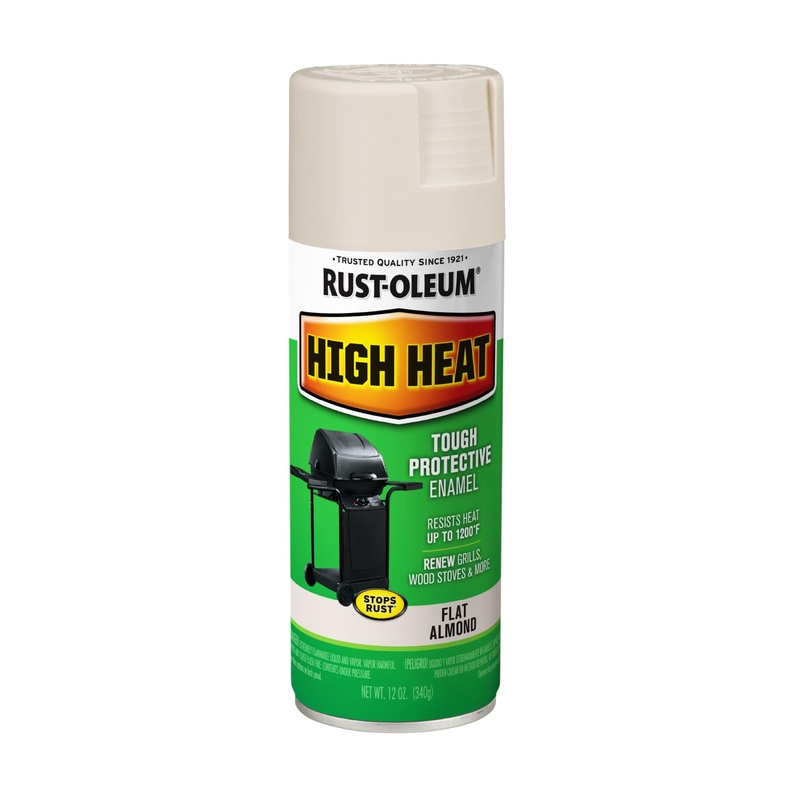 Rust-Oleum 7750830 High Heat Enamel Spray Paint, 12 oz, Almond 12 oz (Pack of 1)