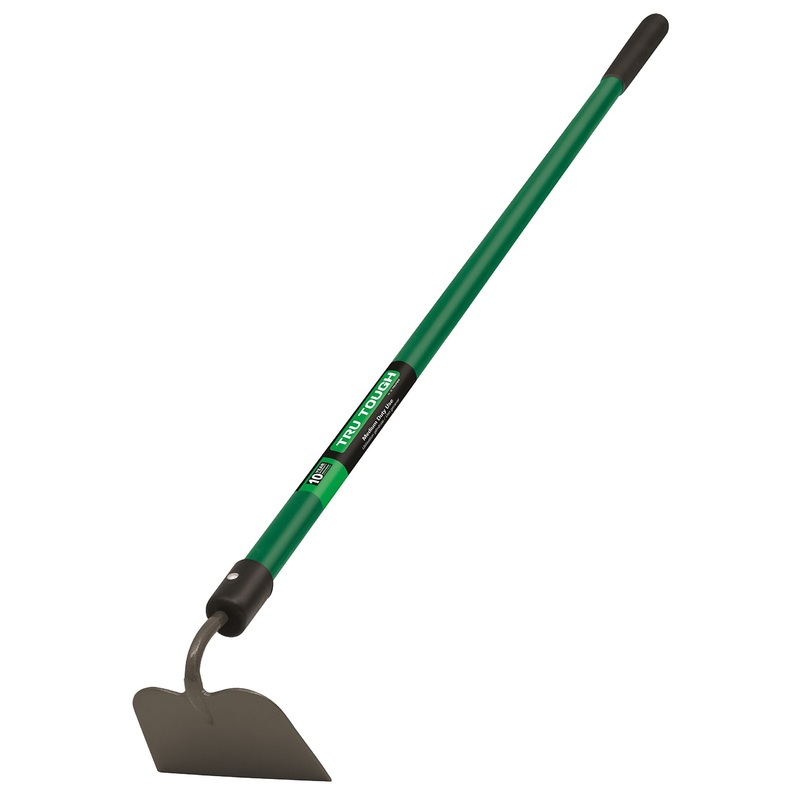 Truper 32405 Tru Tough Forged Garden Hoe, 6-Inch Head, Fiberglass Handle, 10-Inch Grip, 60-Inch