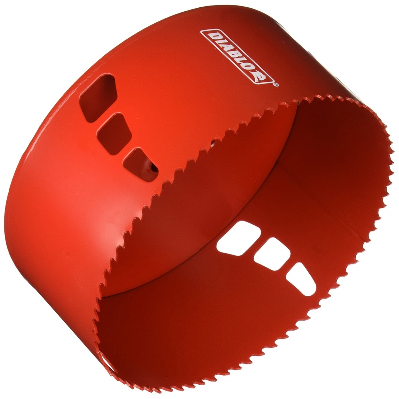 Diablo Bi-Metal Hole Saw with Variable Tooth Design for Faster Cuts – Fits with Snap-Lock Plus Mandrel System – 6 Diameter, 2-3/8 Length – DHS6000