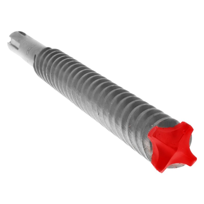 Diablo Rebar Demon SDS-Max 4-Cutter Full Carbide Head Hammer Drill Bit – 1-1/8 Diameter, 21 Length, 16 Working Length – DMAMX1260