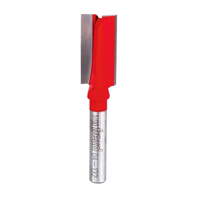 Freud Double Flute Straight Bit – 1 Height, 1/2 Diameter, 2-1/8 Length, 1/4 Shank – 04-132