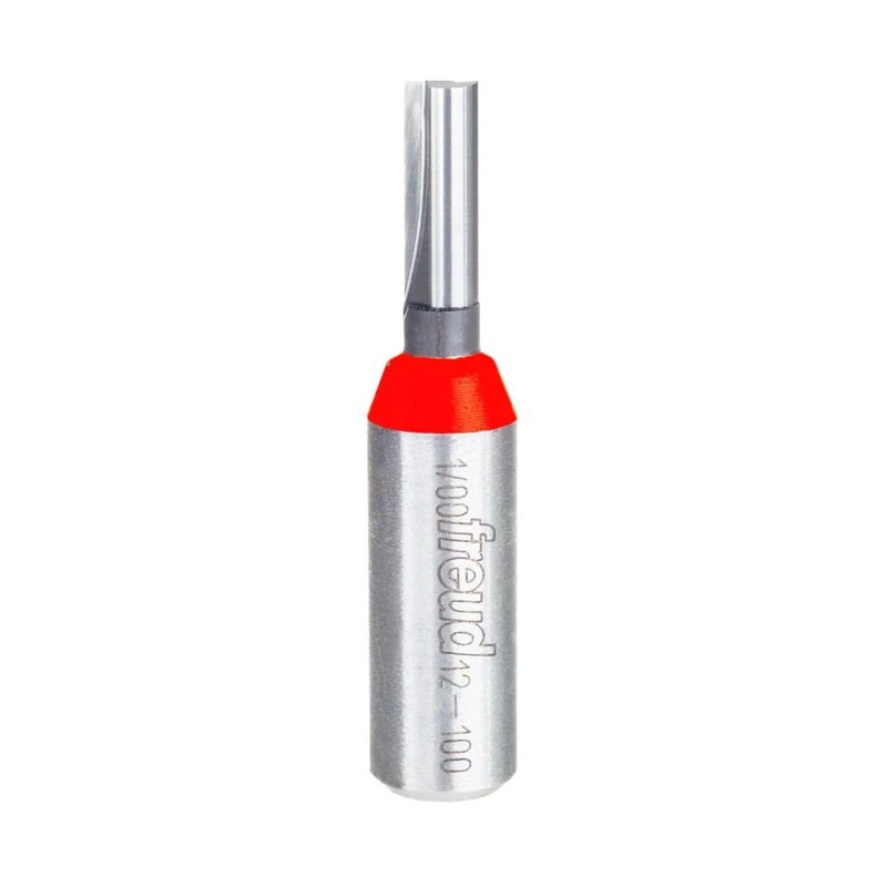 Freud Double Flute Straight Router Bit with Tico Hi-Density Carbide for Maximum Performance – 12-100