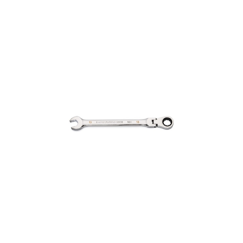 GEARWRENCH 13mm 4 Degree Swing Arch 12 Point Flex Head Ratcheting Combination Wrench – 86713