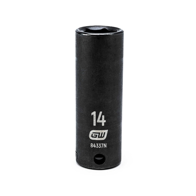 GEARWRENCH 3/8 Drive Deep Impact Metric Socket 14mm, 6 Point – 84337N