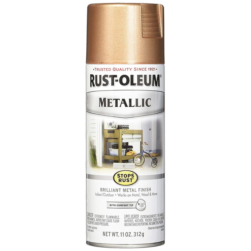Rust-Oleum 286564 Stops Rust Metallic Spray Paint, 11 oz, Rose Gold (Pack of 1)