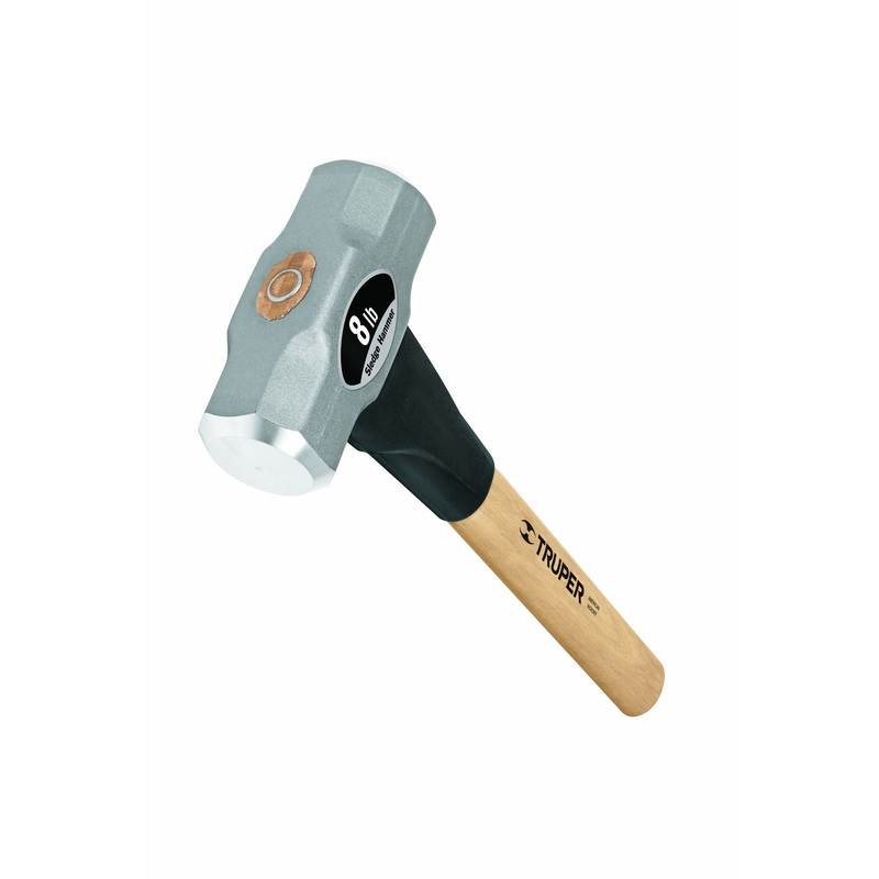 Truper 8-Pound Sledge Hammer, 16-Inch Hickory Handle – 33187