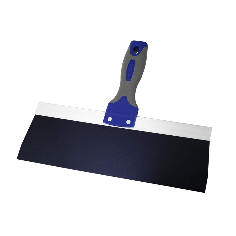 Warner 12 ProGrip Blue Steel Drywall Taping Knife, Soft Grip Handle – 10873