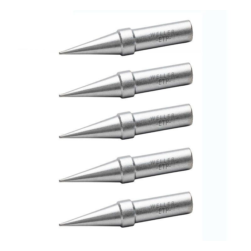Weller Genuine Weller WE1010 Soldering Tip Set (ETP-5), Conical, 0.031 / 0.8 mm, 5 PCS 0.031-Inches Conical
