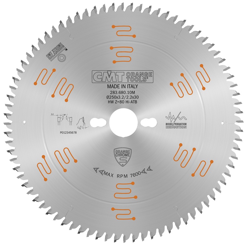 CMT Orange Tools Ultimate Plywood & Melamine Blade 10 x T80 HiATB