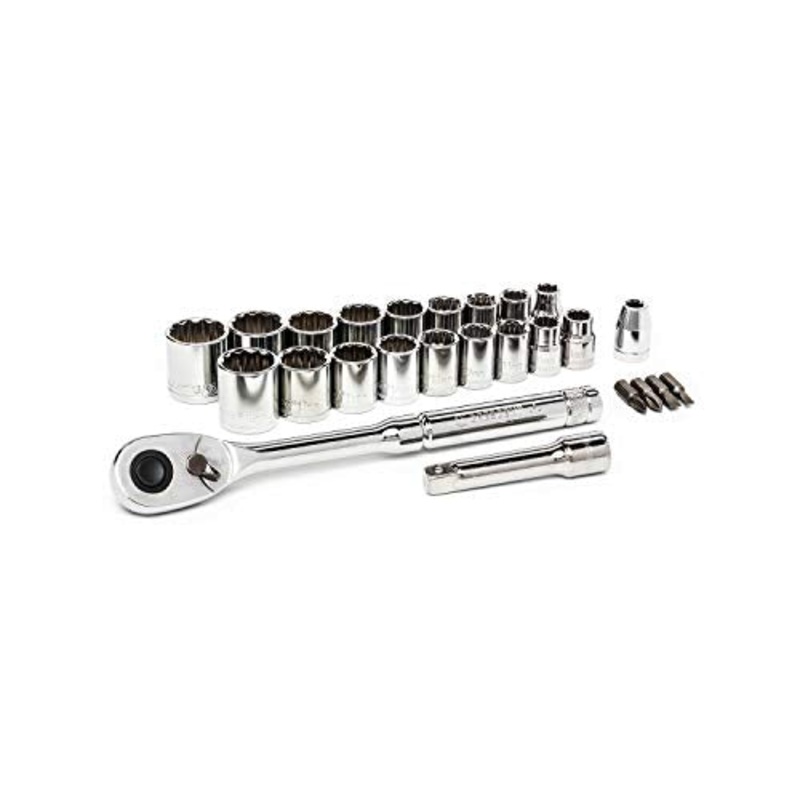 Crescent 25 Piece 3/8 Drive 12 Point Standard SAE/Metric Mechanics Tool Set