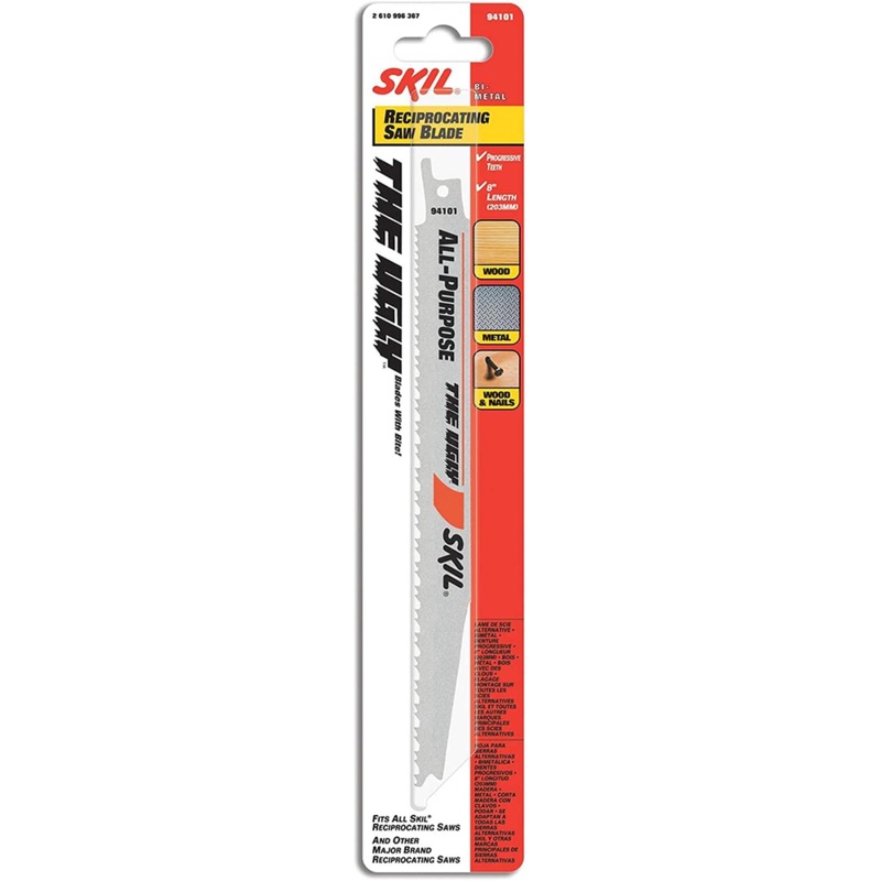 SKIL 8 In. Ugly Bi-Metal Reciprocating Saw Blade