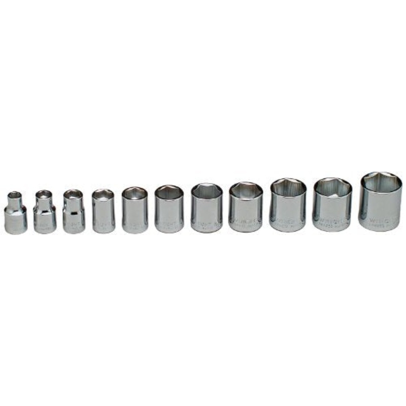 Wright 3/8′ Drive 11-Piece 6 Point Standard Socket Set 1/4 – 7/8