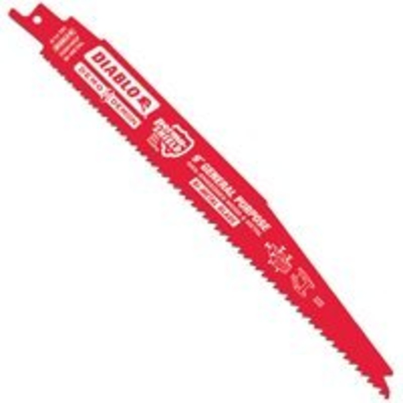 Diablo 9 in. Bi-Metal Recip Blade for Nail-Embedded Wood, Metal, and Plastic