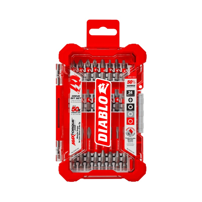 Diablo (DSC-S24) Screwdriving Bit Set 24pc