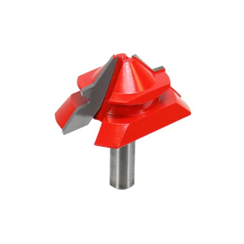Freud 2-3/4 (Dia.) Lock Miter Bit with 1/2 Shank (99-034), Pack of 1, Perma-SHIELD Coating Red