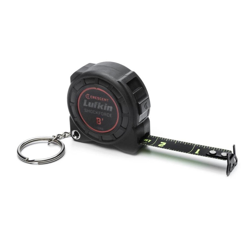 Crescent Lufkin 1/2 In. x 8′ Shockforce Nite Eye Tape Measure Key Chain