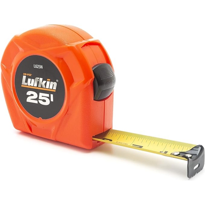 Crescent Lufkin 25′ x 1 Hi-Viz Orange Tape Measure