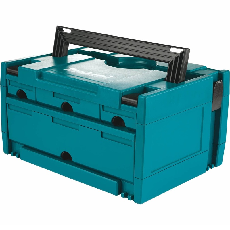 Makita (P-84311) MAKPAC 4-Drawer Interlocking Case, 8-1/2 x 15-1/2 x 11-5/8