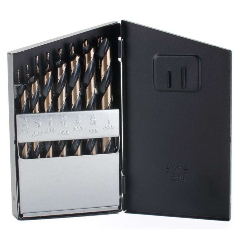 Norseman 15pc 1/16-1/2 Black & Gold Bit Set