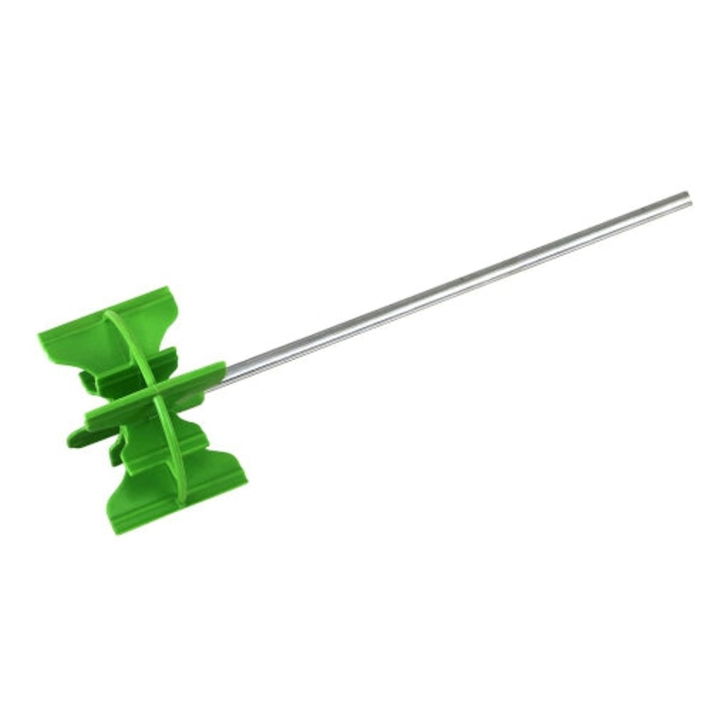 Warner 1-Gallon Plastic Paint Mixer, 9 1/2 Round Metal Shaft, Fits 3/8 Drill, 10, Multicolor