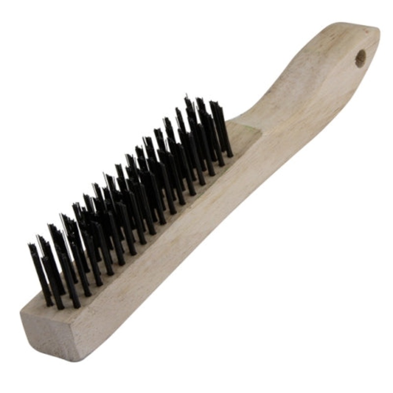 Warner 10 4×16 Row, Wood Handle Wire Brush