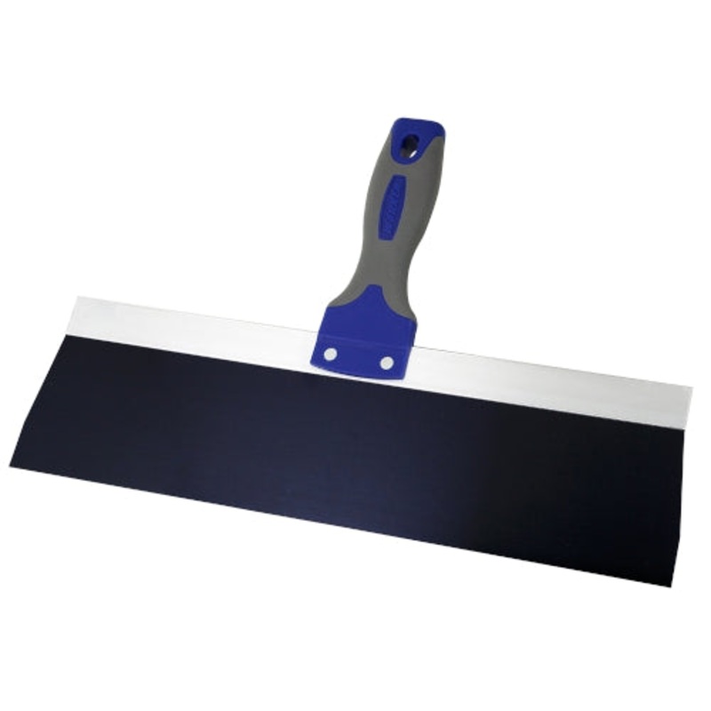 Warner 14 Pro-Grip Blue Steel Drywall Taping Knife, Soft Grip Handle