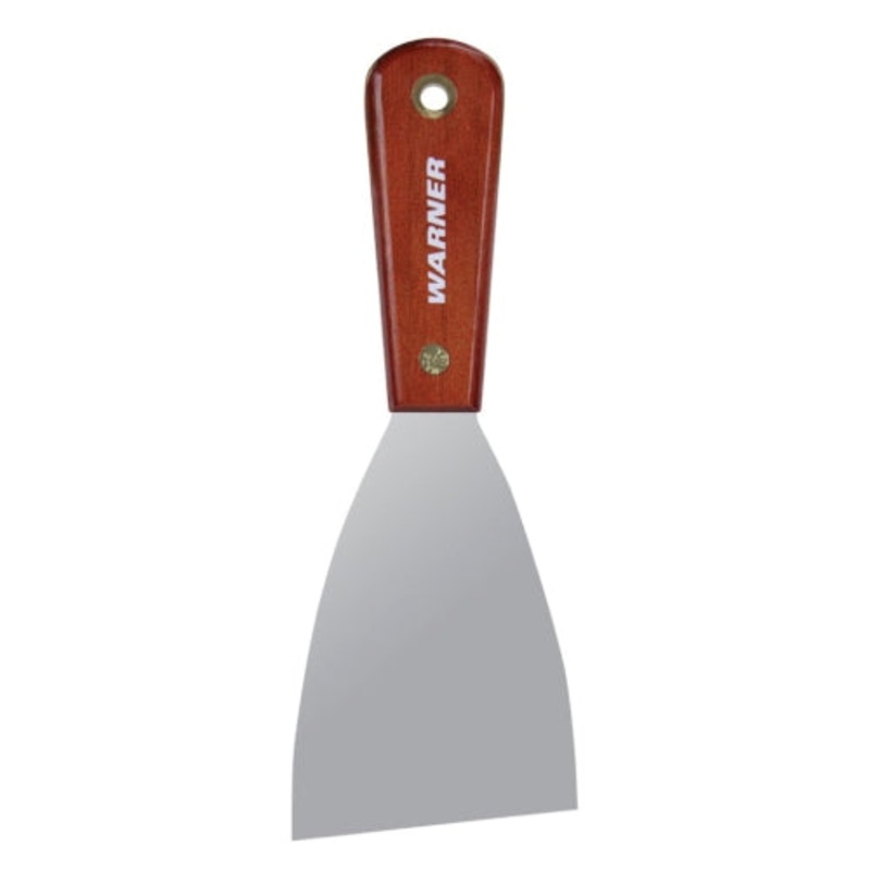 Warner 3 Flex Putty Knife, Carbon Steel, Rosewood Handle, Multicolor