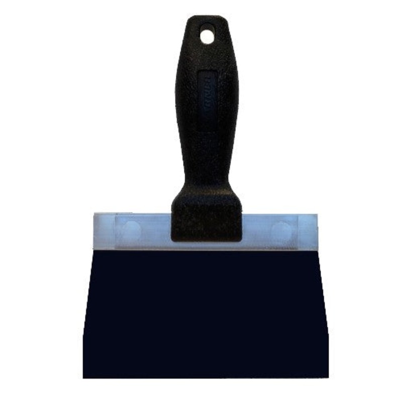 Warner 6 Blue Steel Drywall Taping Knife with Plastic Handle